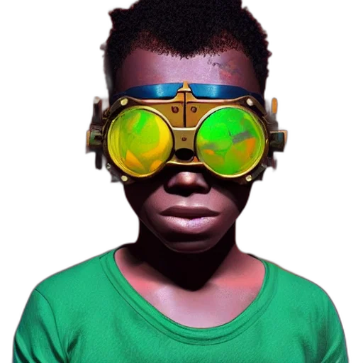mask, face, robot, 3d render transparent PNG cut-out