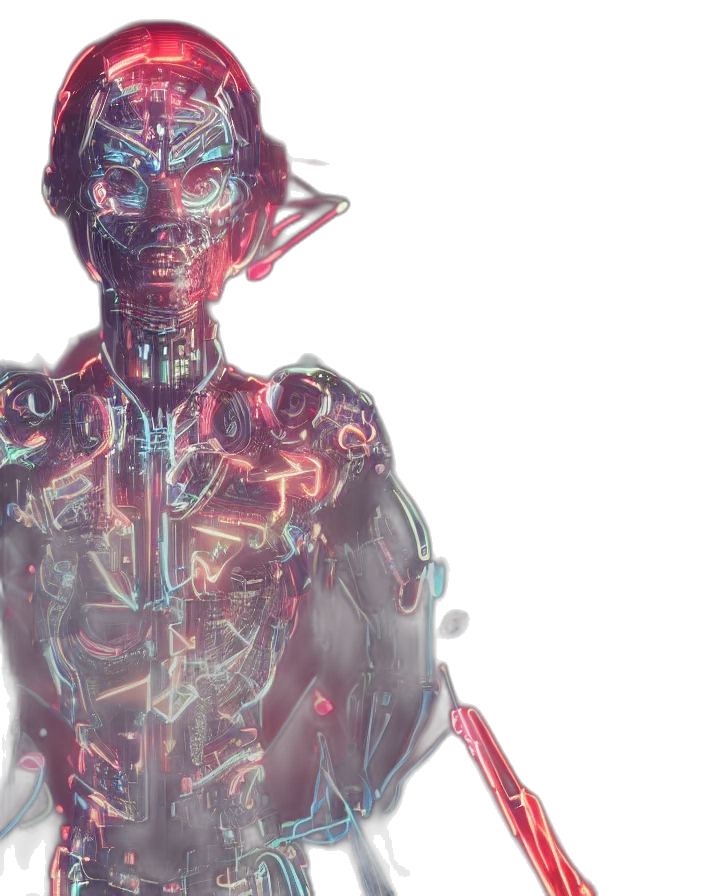 robot, creature, cyberpunk, concept art transparent PNG cut-out