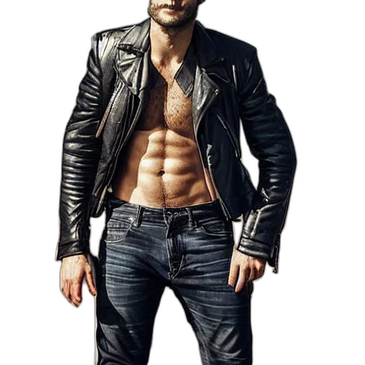 jacket, photorealistic, jamie, dornan transparent PNG cut-out