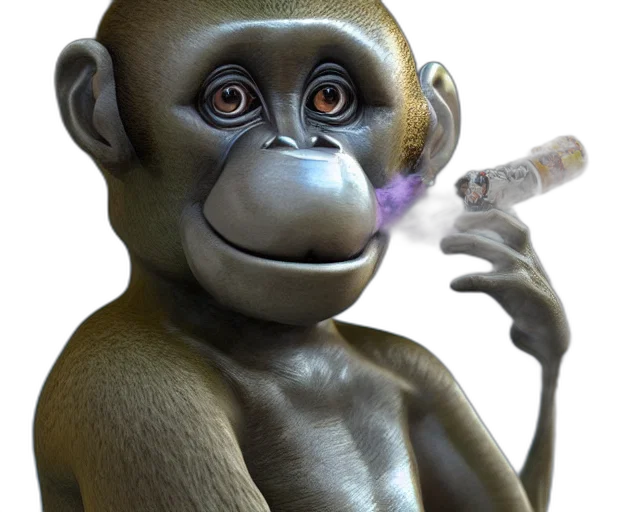 animal, staff, photorealistic, 3d render transparent PNG cut-out