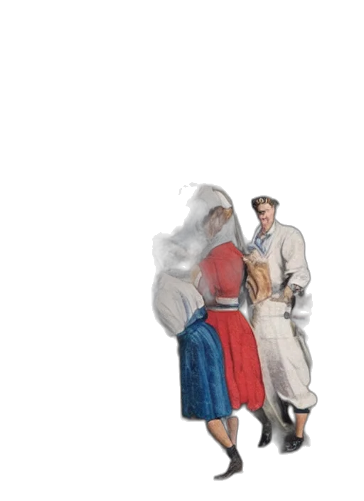 jacket, dress, umbrella, hat transparent PNG cut-out