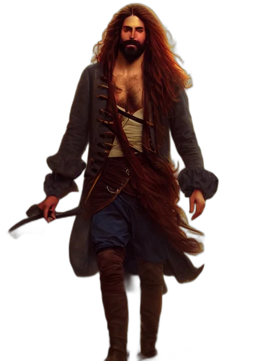 jacket, staff, concept art, fantasy art transparent PNG cut-out