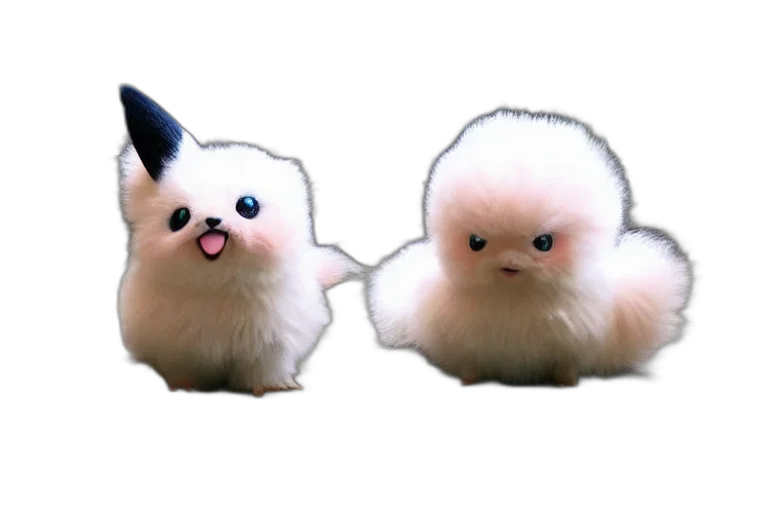 creature, animal, hair, 3d render transparent PNG cut-out