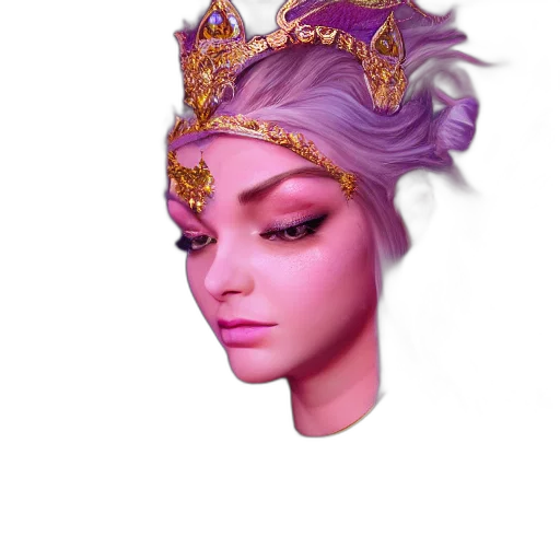 crown, mask, jewelry, face transparent PNG cut-out