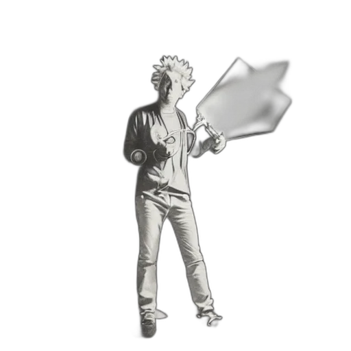 staff, jacket, umbrella, weapon transparent PNG cut-out