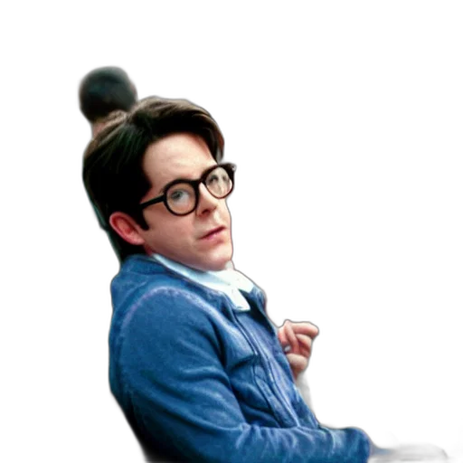 jacket, staff, hair, face transparent PNG cut-out