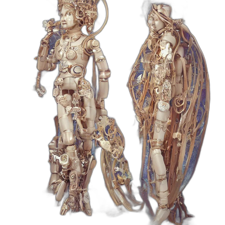 jewelry, robot, staff, concept art transparent PNG cut-out