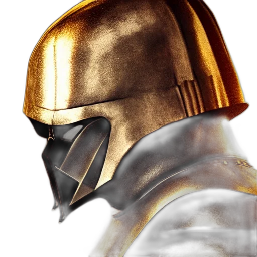 mask, robot, sword, concept art transparent PNG cut-out