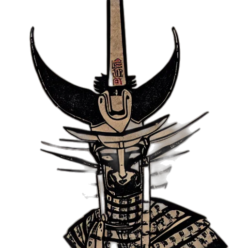 mask, sword, crown, staff transparent PNG cut-out