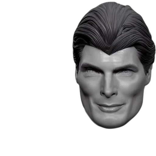 face, mask, hair, 3d render transparent PNG cut-out