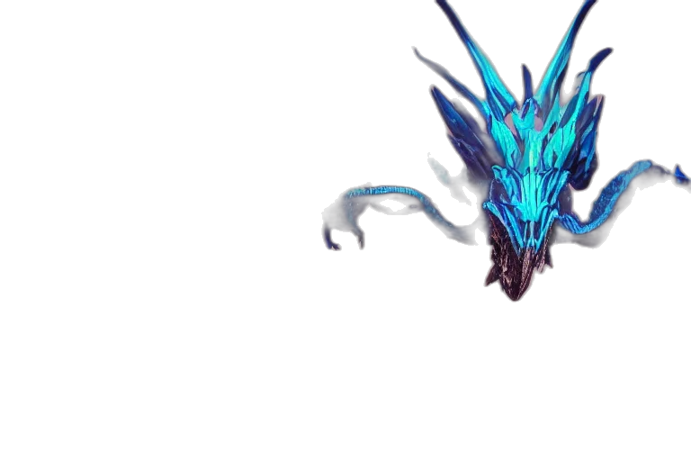 dragon, creature, mask, weapon transparent PNG cut-out