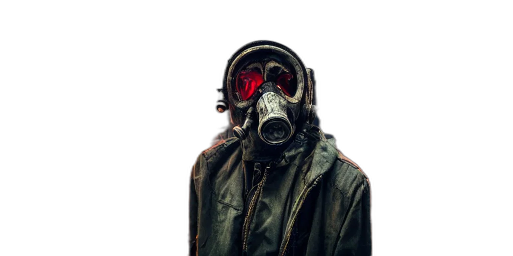 mask, jacket, face, creature transparent PNG cut-out