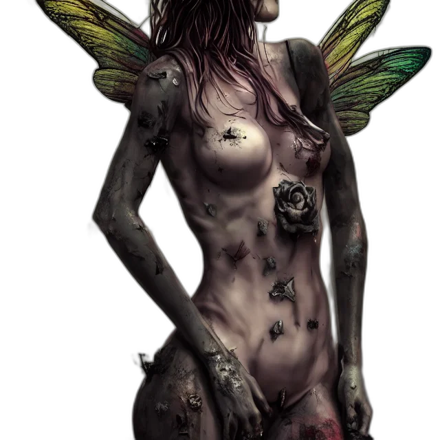creature, fantasy art, concept art, photorealistic transparent PNG cut-out
