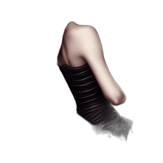 dress, hair, hat, mask transparent PNG cut-out