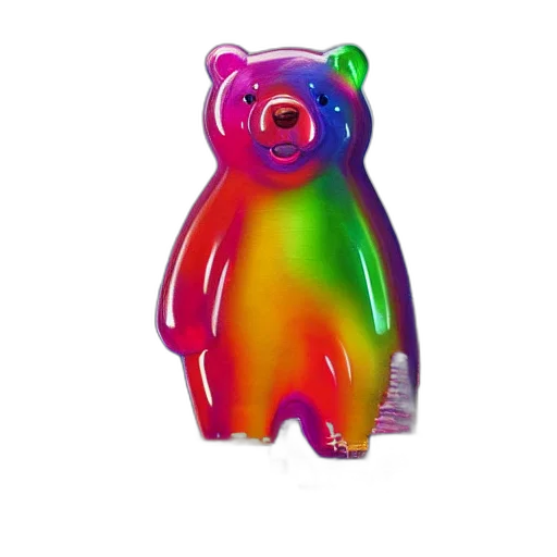 animal, creature, 3d render, vaporwave transparent PNG cut-out