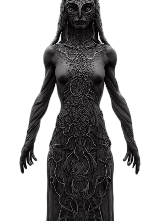 dress, creature, jewelry, mask transparent PNG cut-out