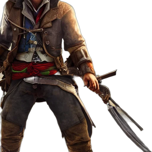 sword, weapon, staff, jacket transparent PNG cut-out