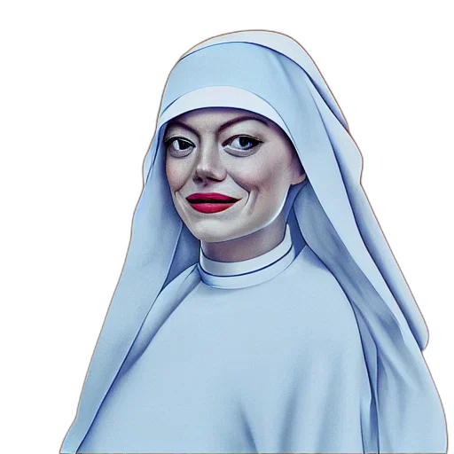 face, mask, dress, photorealistic transparent PNG cut-out