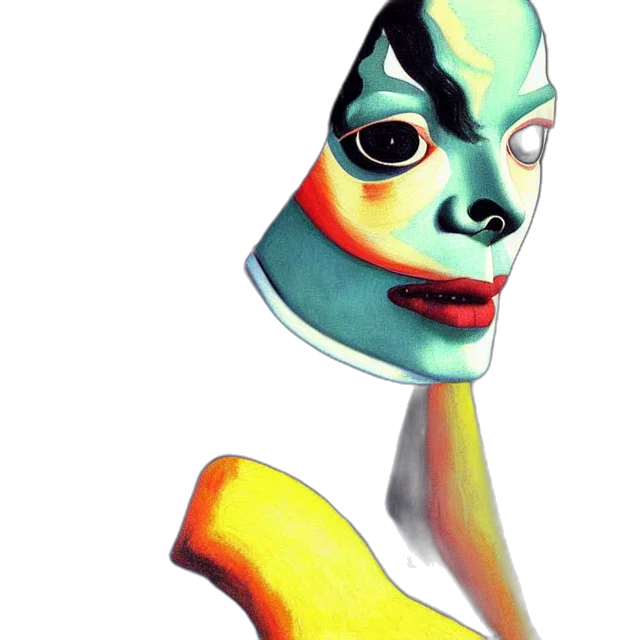 mask, face, robot, creature transparent PNG cut-out