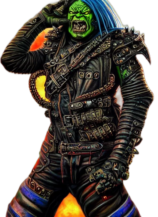jacket, mask, staff, weapon transparent PNG cut-out