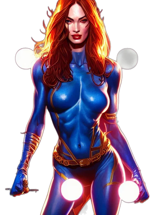 comic book art, concept art, fantasy art, cartoon transparent PNG cut-out