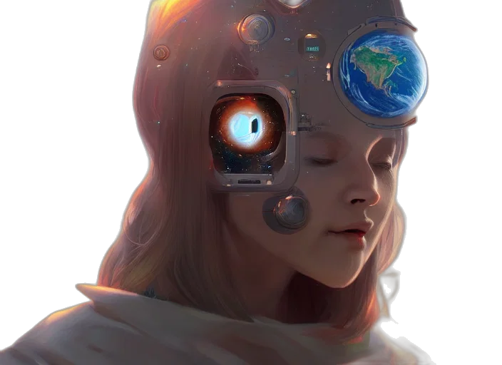 robot, face, mask, creature transparent PNG cut-out