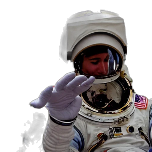 mask, outer space, astronaut, sitting transparent PNG cut-out