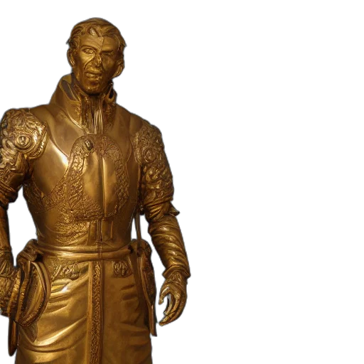 portrait, russia, bronze, statue transparent PNG cut-out