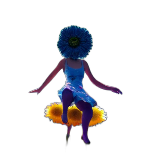 flower, dress, umbrella, hat transparent PNG cut-out