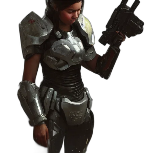 weapon, robot, staff, concept art transparent PNG cut-out
