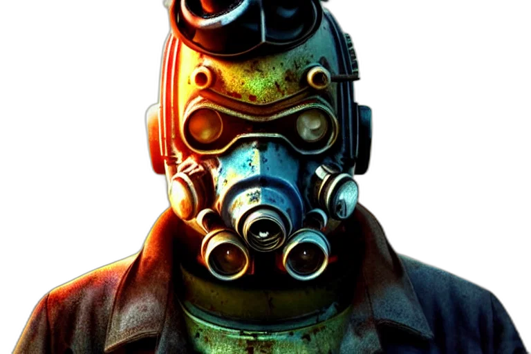 mask, face, robot, jacket transparent PNG cut-out