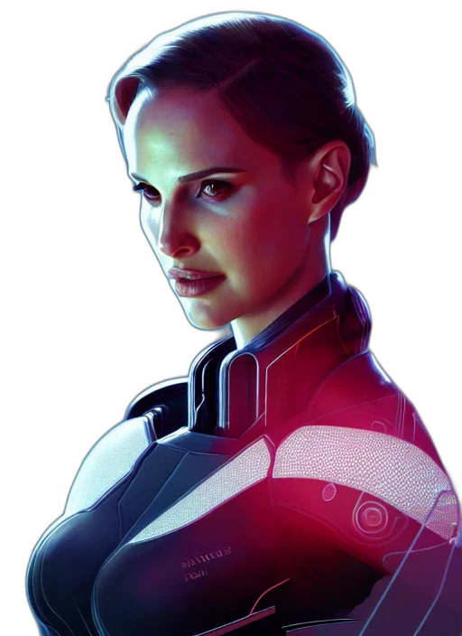 robot, face, comic book art, concept art transparent PNG cut-out