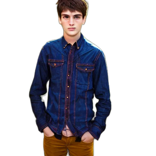 jacket, photorealistic, 3d render, cartoon transparent PNG cut-out