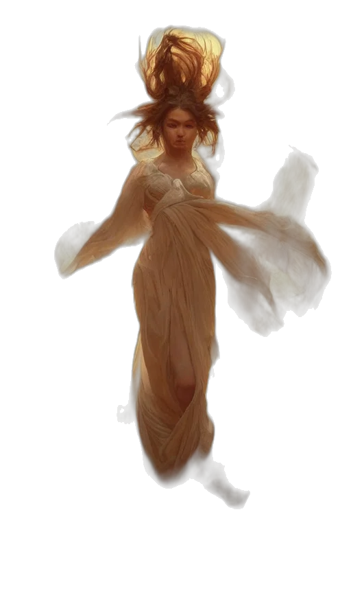 dress, creature, concept art, fantasy art transparent PNG cut-out