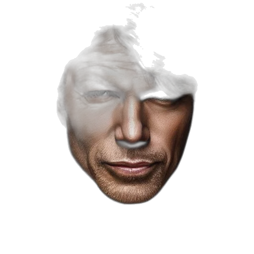 face, mask, hair, dragon transparent PNG cut-out
