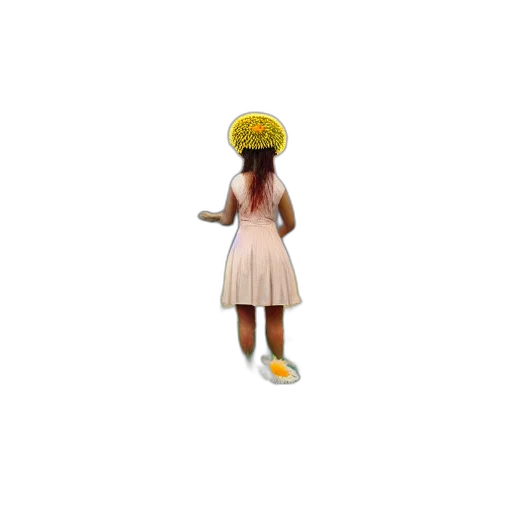 hat, dress, staff, creature transparent PNG cut-out