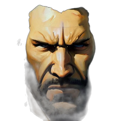 face, mask, concept art, comic book art transparent PNG cut-out
