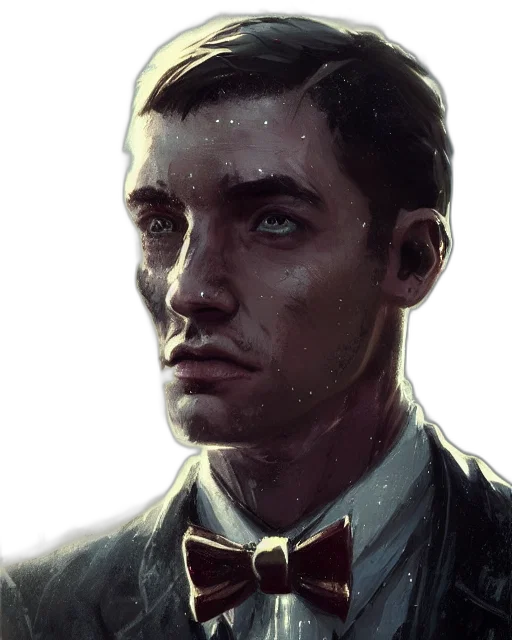 face, concept art, comic book art, photorealistic transparent PNG cut-out