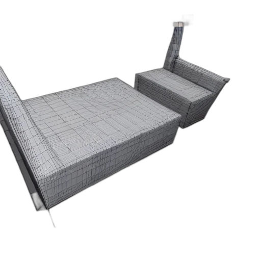 furniture, 3d render, composition, made transparent PNG cut-out