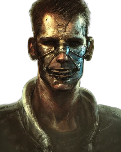 face, mask, robot, staff transparent PNG cut-out