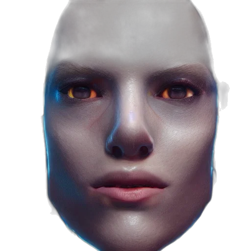 mask, face, robot, creature transparent PNG cut-out