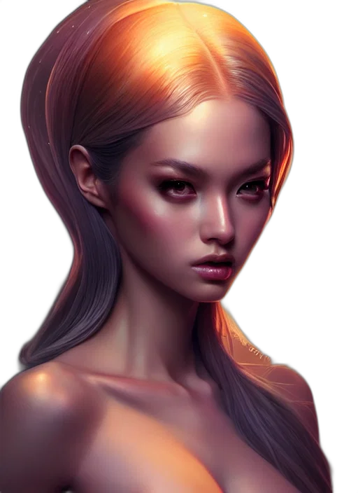 face, hair, crown, jewelry transparent PNG cut-out