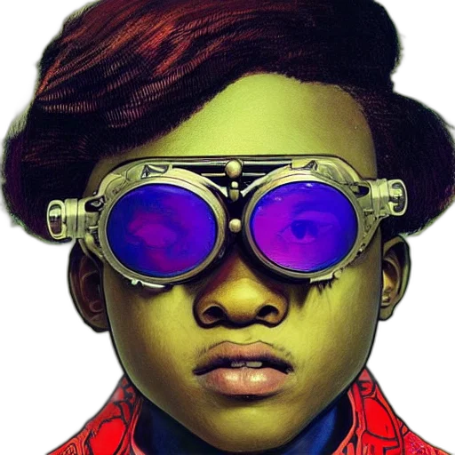face, jacket, comic book art, concept art transparent PNG cut-out