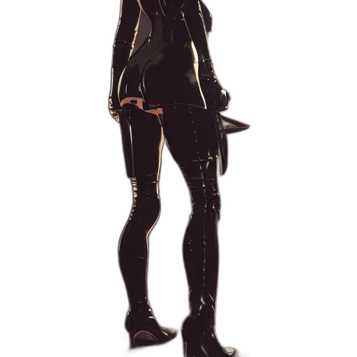 staff, jacket, weapon, robot transparent PNG cut-out