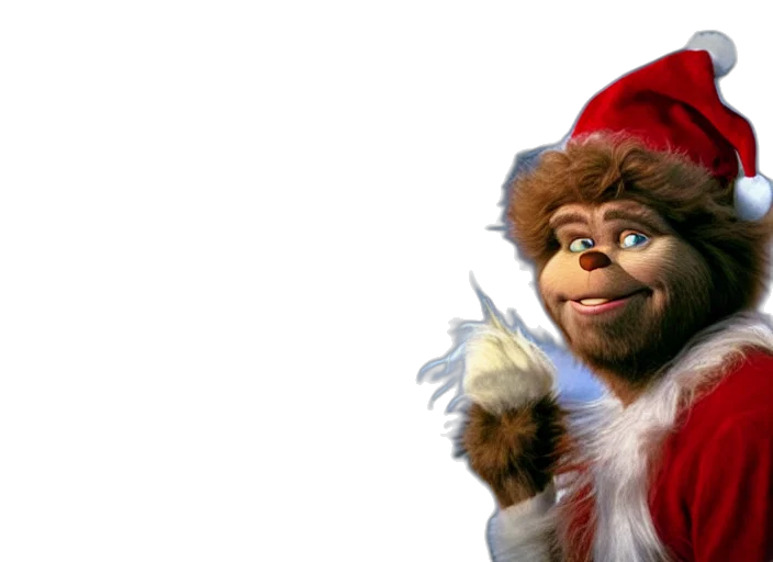 3d render, bob, ross, grinch transparent PNG cut-out