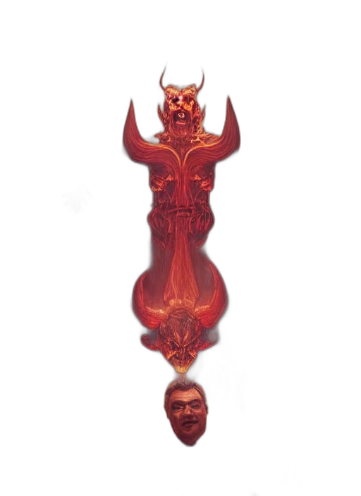 staff, mask, creature, dragon transparent PNG cut-out