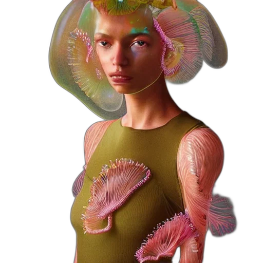 hat, creature, dress, hair transparent PNG cut-out