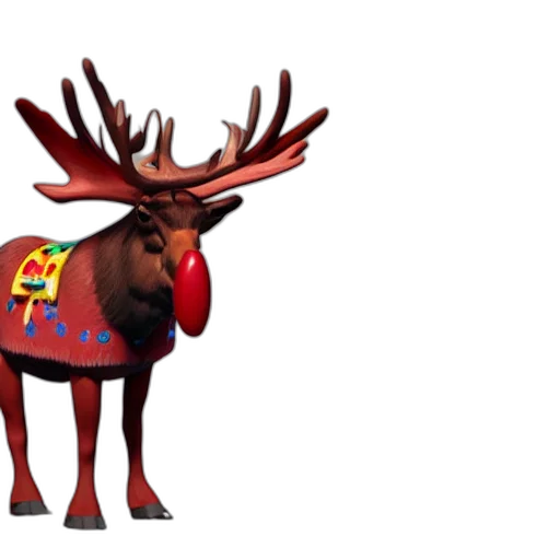 animal, creature, crown, 3d render transparent PNG cut-out