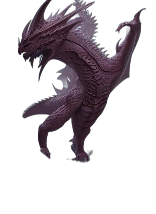 dragon, creature, animal, staff transparent PNG cut-out