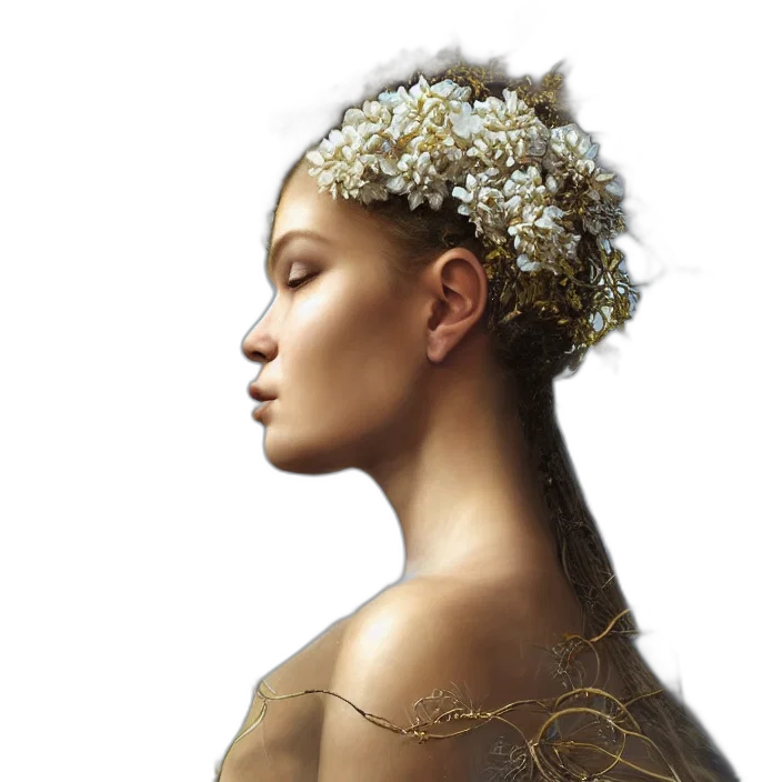 crown, jewelry, dress, photorealistic transparent PNG cut-out